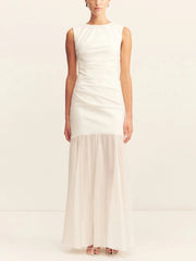 Vintage Black Mesh Tank Dress