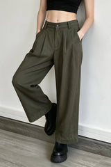 Linen Relaxed Cropped Pants