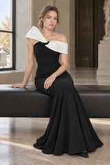 Asymmetric Off Stylish Shoulder Maxi Dress