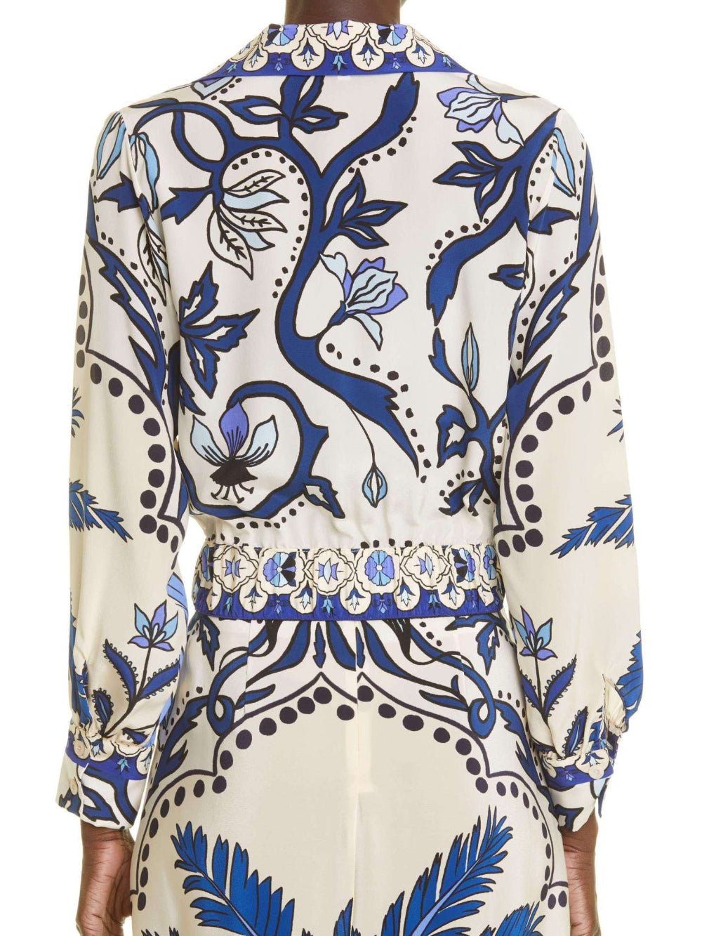 Palm Tree Floral Crop Shirt
