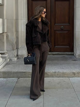 Faux Fur Patchwork Jacket