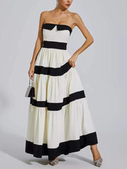 Colorblock Striped Dres