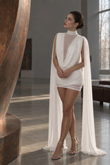 Halter Sexy Slit Sheer Mesh Mini Dress