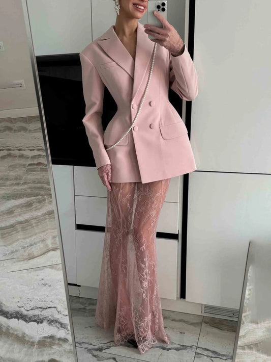 Solid Color Tailored Blazer