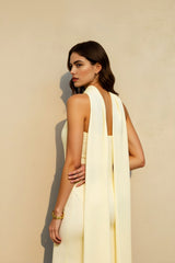 Satin Backless Strapless Print Vacation Dress