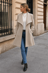 Belted Wool Long Coat