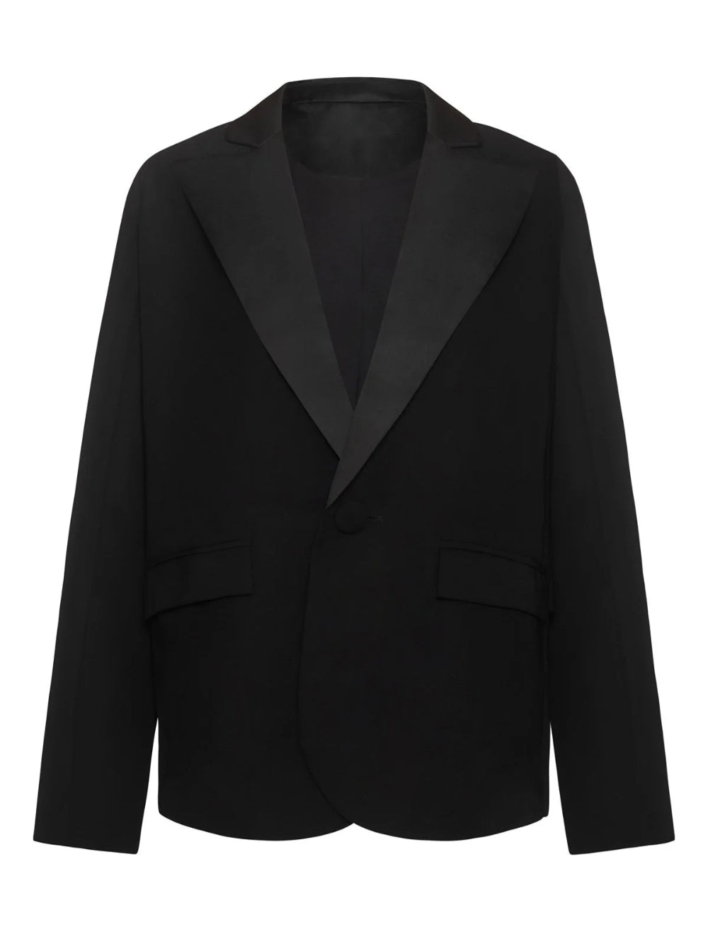 Satin Patchwork Loose Blazer