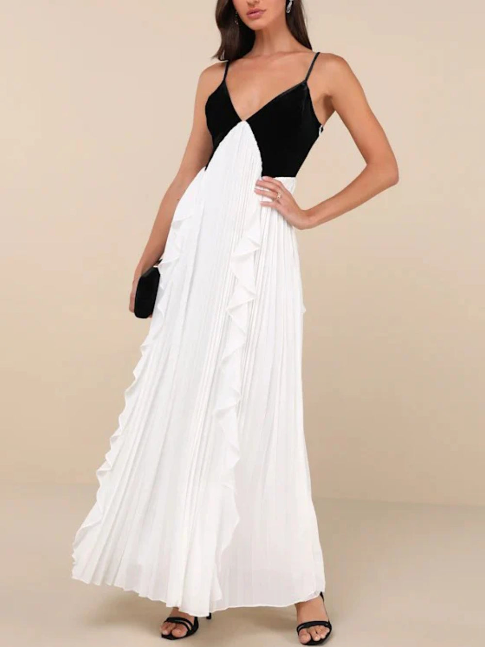 Chiffon V-Neck Cami Dress