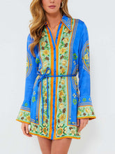 Exquisite Mosaic Tile Mini Dress