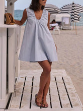 Minimalist U-Neck Loose Fit Mini Dress