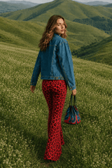 Leopard Print Flare Pant