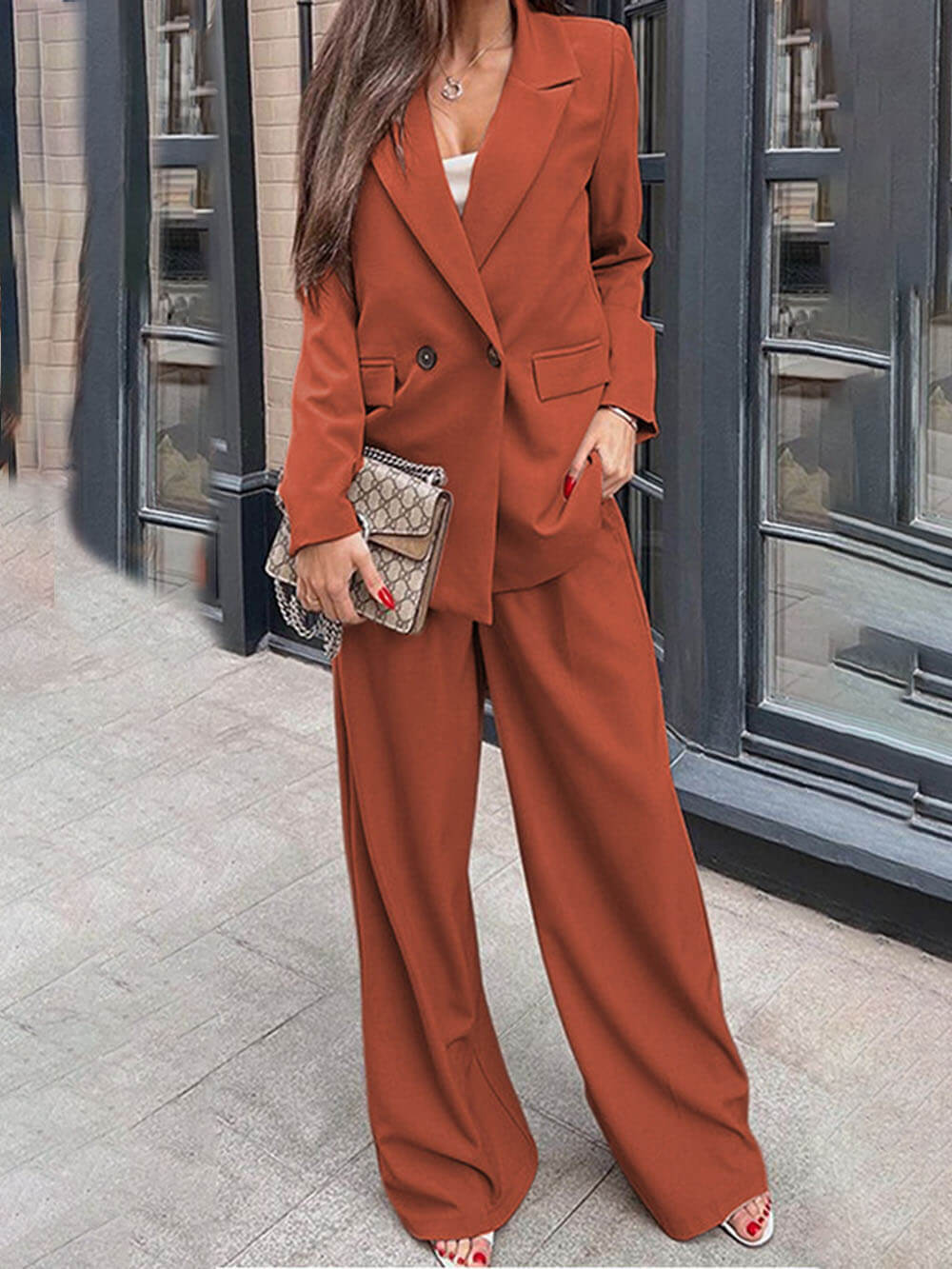 Lapel Tailored Blazer
