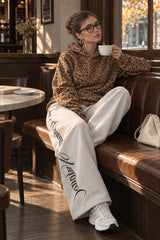 Leopard Print Pullover Street Hoodie