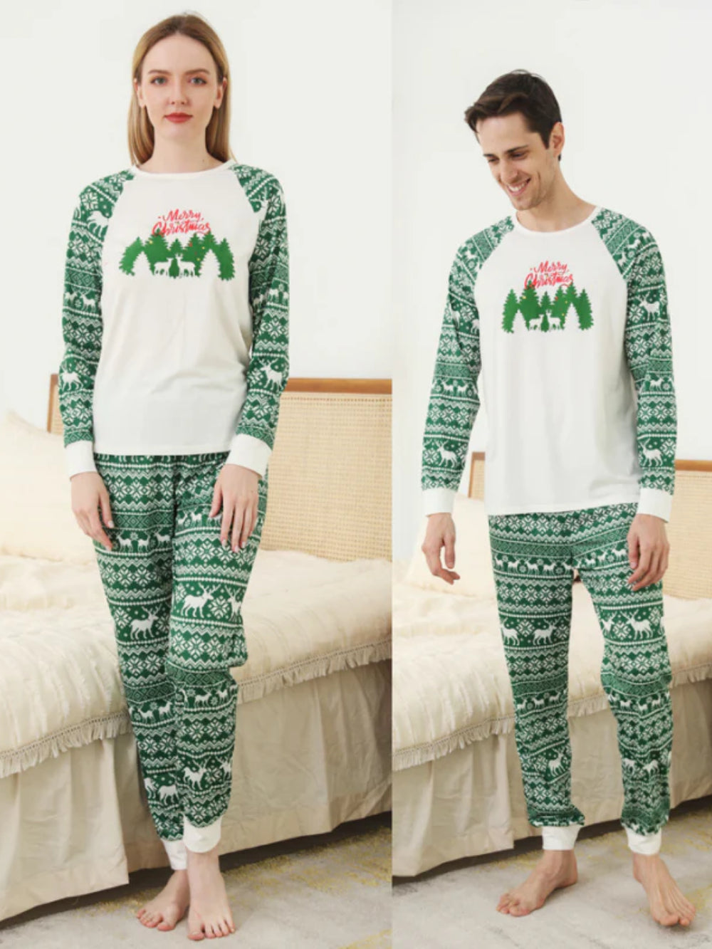Christmas Print Family Pajama Set