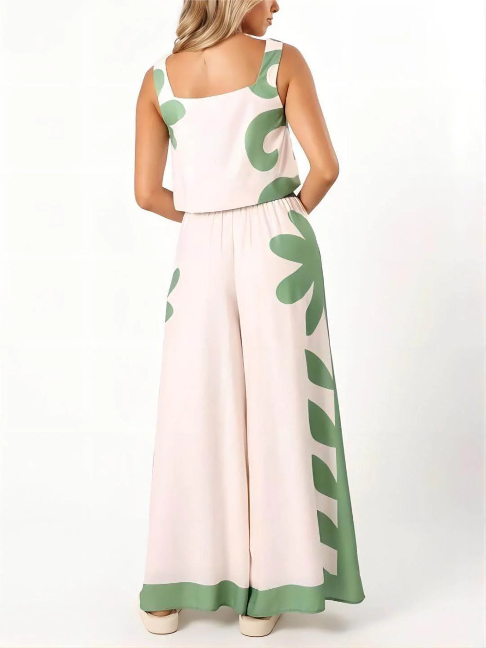 Folk Floral Two Piece Outfit