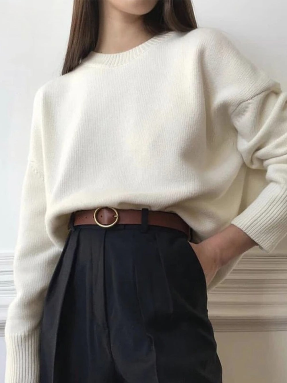 Hirsionsan Autumn Winter Cashmere Sweater
