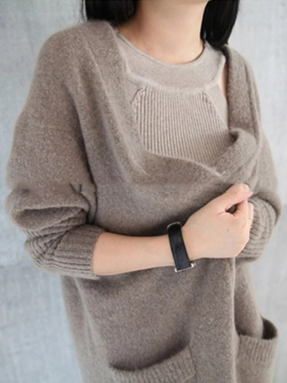 Thicken Knitted Long Cardigan