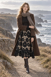 Elegant Flower Hollow Out Lace Skirts