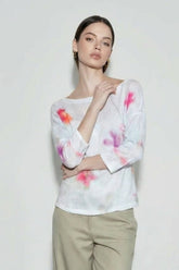 Floral Wide Collar Sheer Cover Up