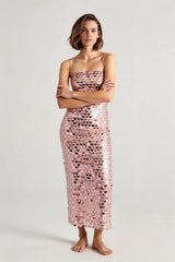 Spicy Girl Beaded Irregular Midi Dress