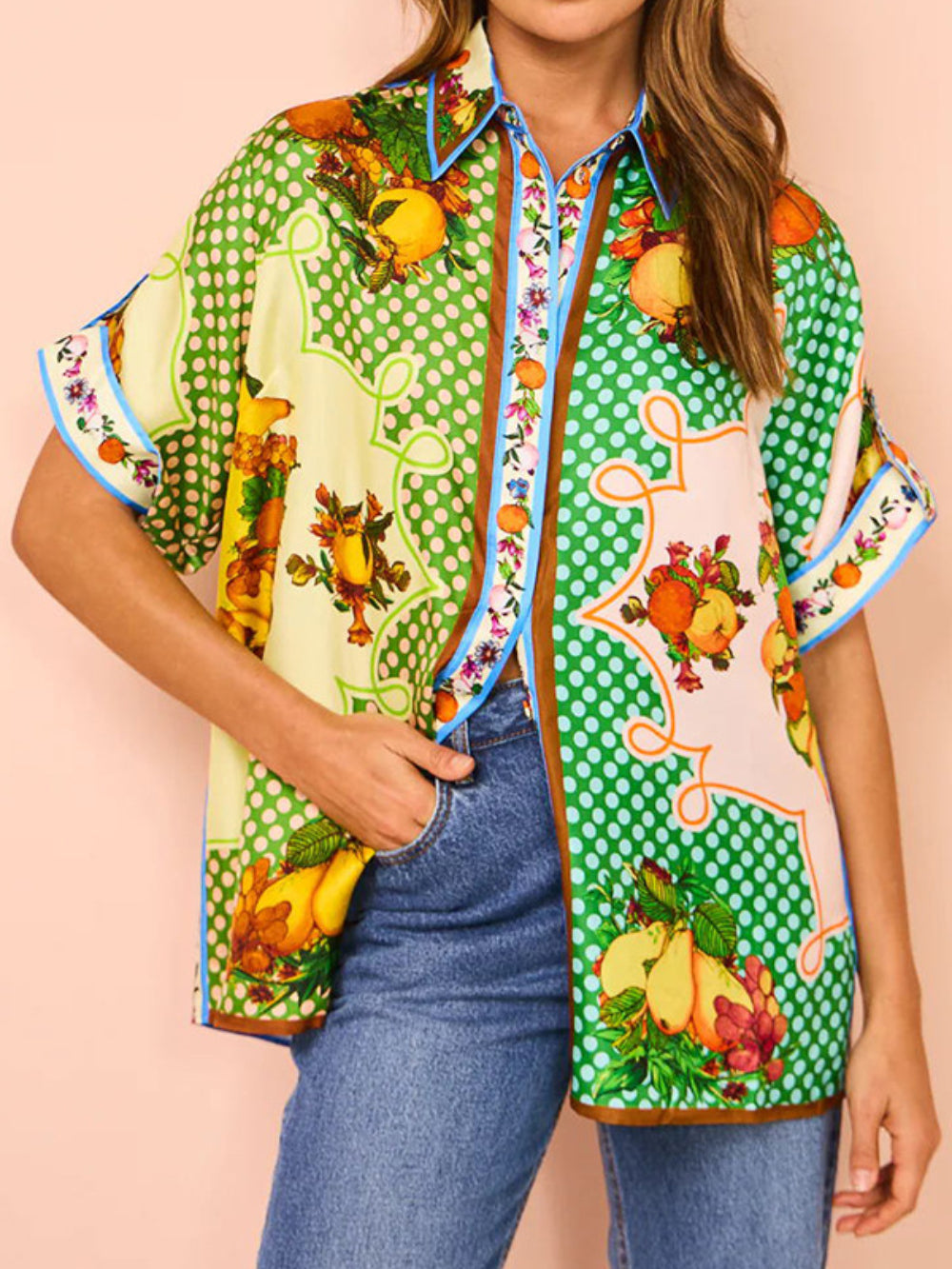 Multicolor Lemon Graphic Shirt