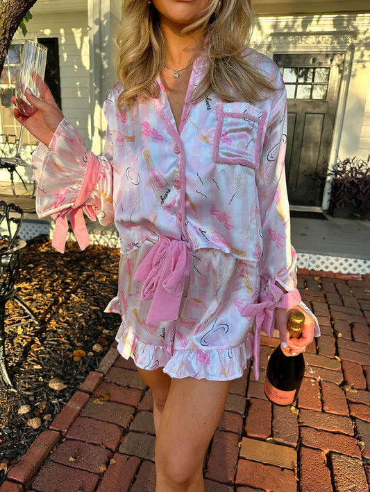 Printed Pajama Set