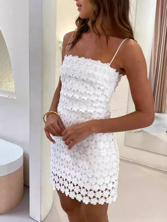 Lace Cutout Cami Dress