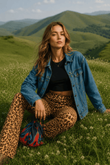 Leopard Print Flare Pant