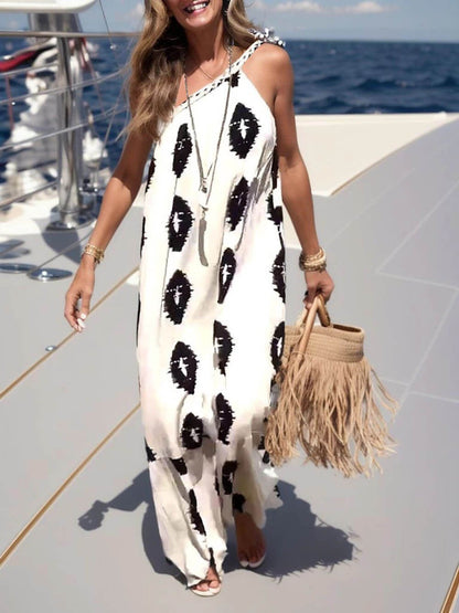 French Style Asymmetrical Cami Dress