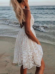 Lace Trim Maxi Dress