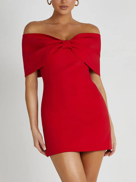 Off-Shoulder Casual Fashion Dress