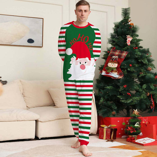 Family Matching Xmas Stripe Pajamas