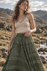 Fairy Graceful Tiered Maxi Skirt