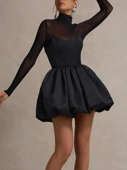 Chic Bodycon Tulle Dress