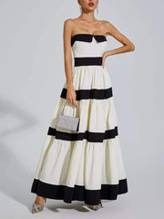 Colorblock Striped Dres