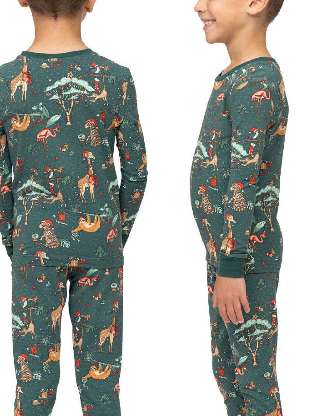 Cute Animal Matching Family Christmas Pajamas