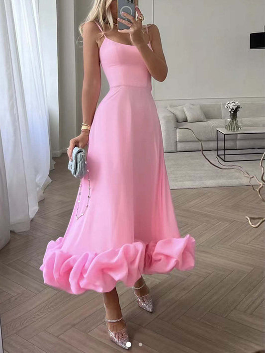 Flounce Bustier Mini Dress