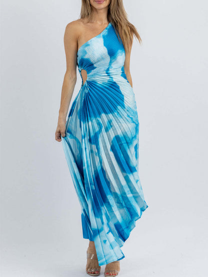 Surf Blue Sleeveless Midi Dress