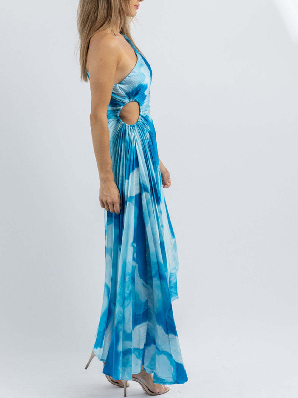 Surf Blue Sleeveless Midi Dress