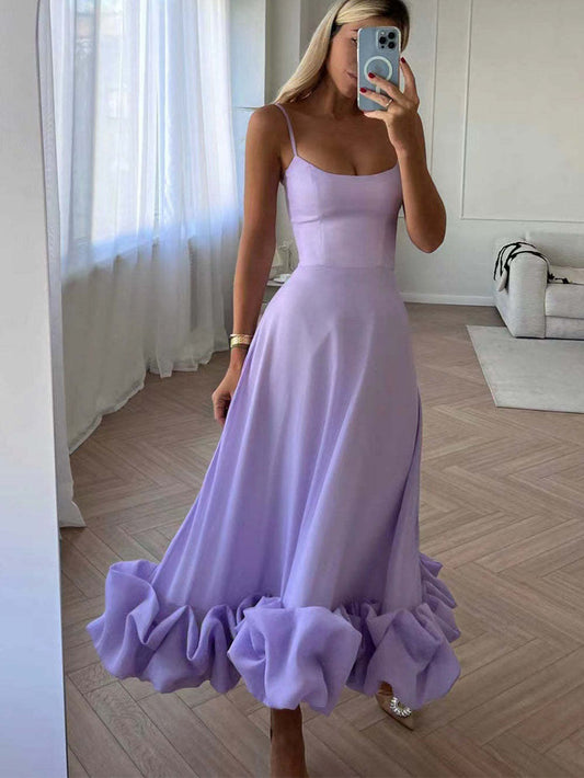 Flounce Bustier Mini Dress
