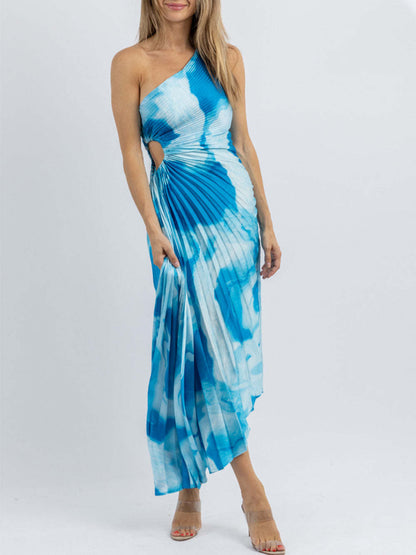 Surf Blue Sleeveless Midi Dress