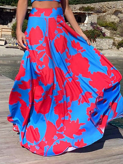 Printed Swing Skirt Set