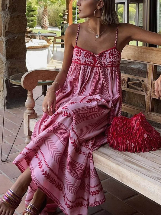Crochet Knit Floral Dress