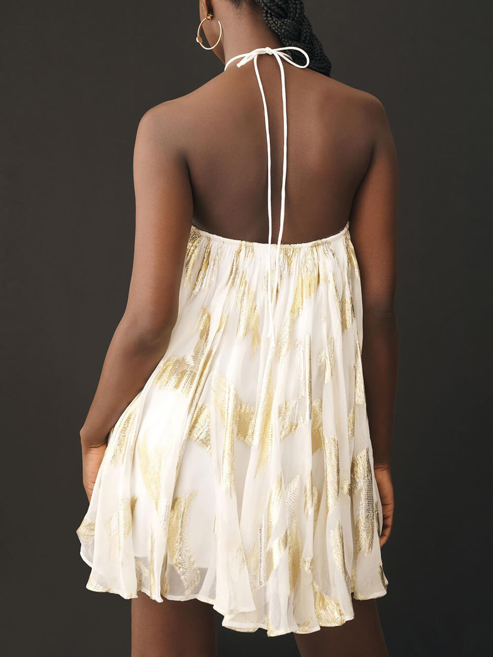 Fashion Halter Chiffon Dress
