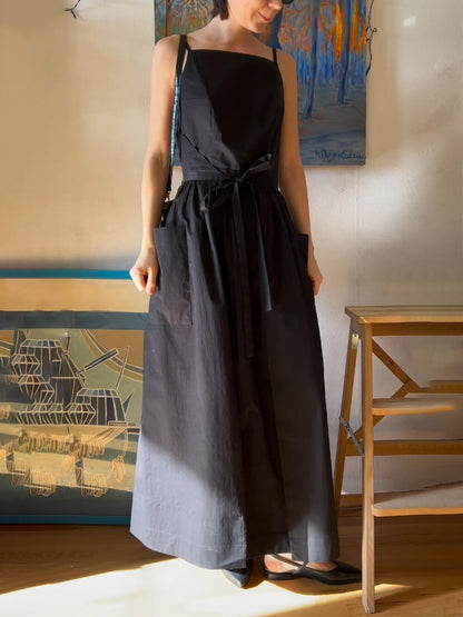 Strapless Square Neck Tie Dress