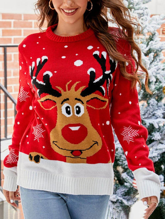 Christmas Reindeer Pullover Sweater