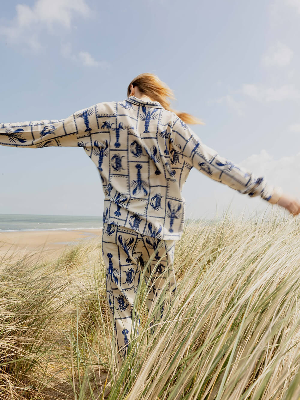 Lobster Print Loose Shirt