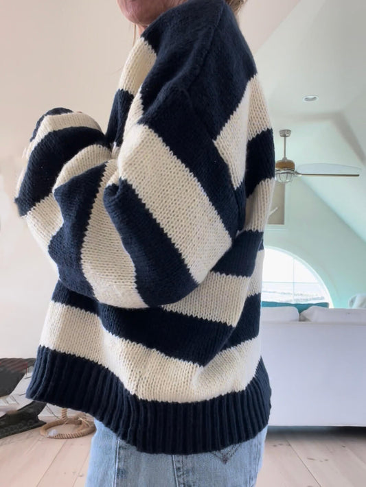 Rugby Stripe Knit Sweater