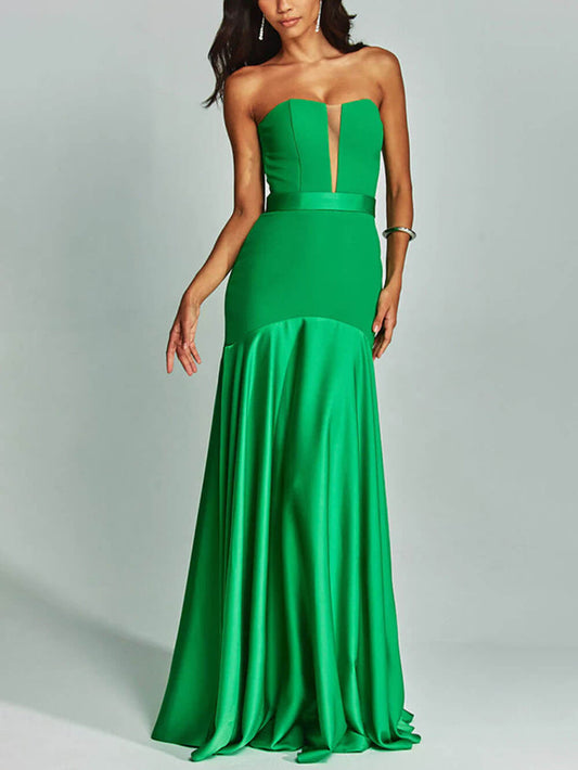 Strapless Sleeveless Bodycon Cami Dress