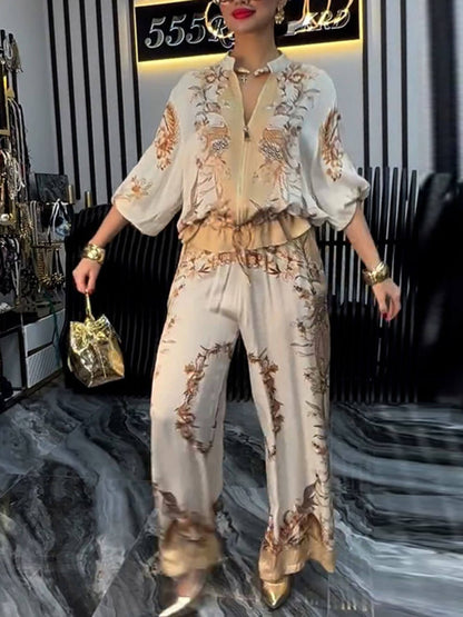 Floral Print Baseball Jacket